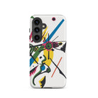 Kleine Welten i Wassily Kandinsky Samsung Case, Galaxy S24 / Matte, White Smartphone Case Colorful Abstract Art Design