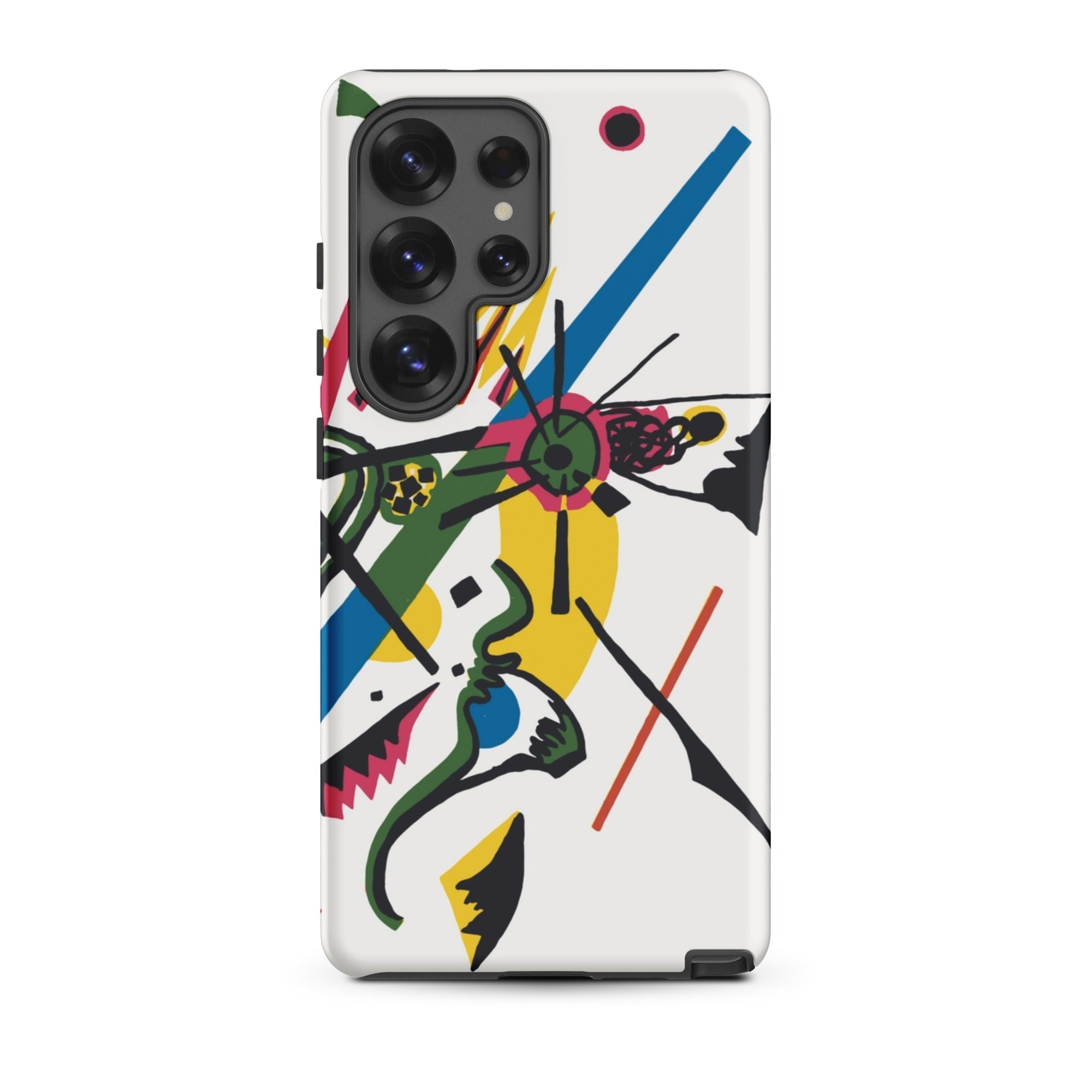 Kleine Welten i Wassily Kandinsky Samsung Case, Galaxy S25 Ultra / Matte, White Phone Case Colorful Abstract Design
