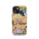 Kocho Chapter - Tale of Genji Heian Period Phone Case Iphone 15 / Matte Artistic Phone Case Kocho Chapter, Five Attendants Unfurl, Genji