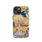 Kocho Chapter - Tale of Genji Heian Period Phone Case Iphone 14 / Matte Artistic Iphone Case Kocho Chapter, Five Attendants Unfurl, Genji