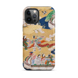 Kocho Chapter - Tale of Genji Heian Period Phone Case Iphone 12 Pro Max / Matte Iphone Case Japanese Art Kocho Chapter, Five Attendants