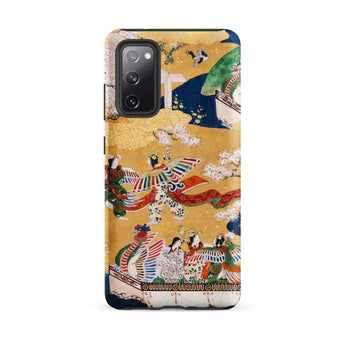 Kocho Chapter - Tale of Genji Heian Period Phone Case Samsung Galaxy S20 Fe / Matte Vibrant Gold-leaf Background Phone Case Intricate