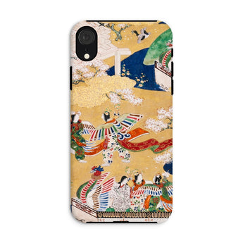 Kocho Chapter - Tale of Genji Heian Period Phone Case Iphone Xr / Matte Artistic Phone Case Kocho Chapter, Five Attendants Unfurl, Genji