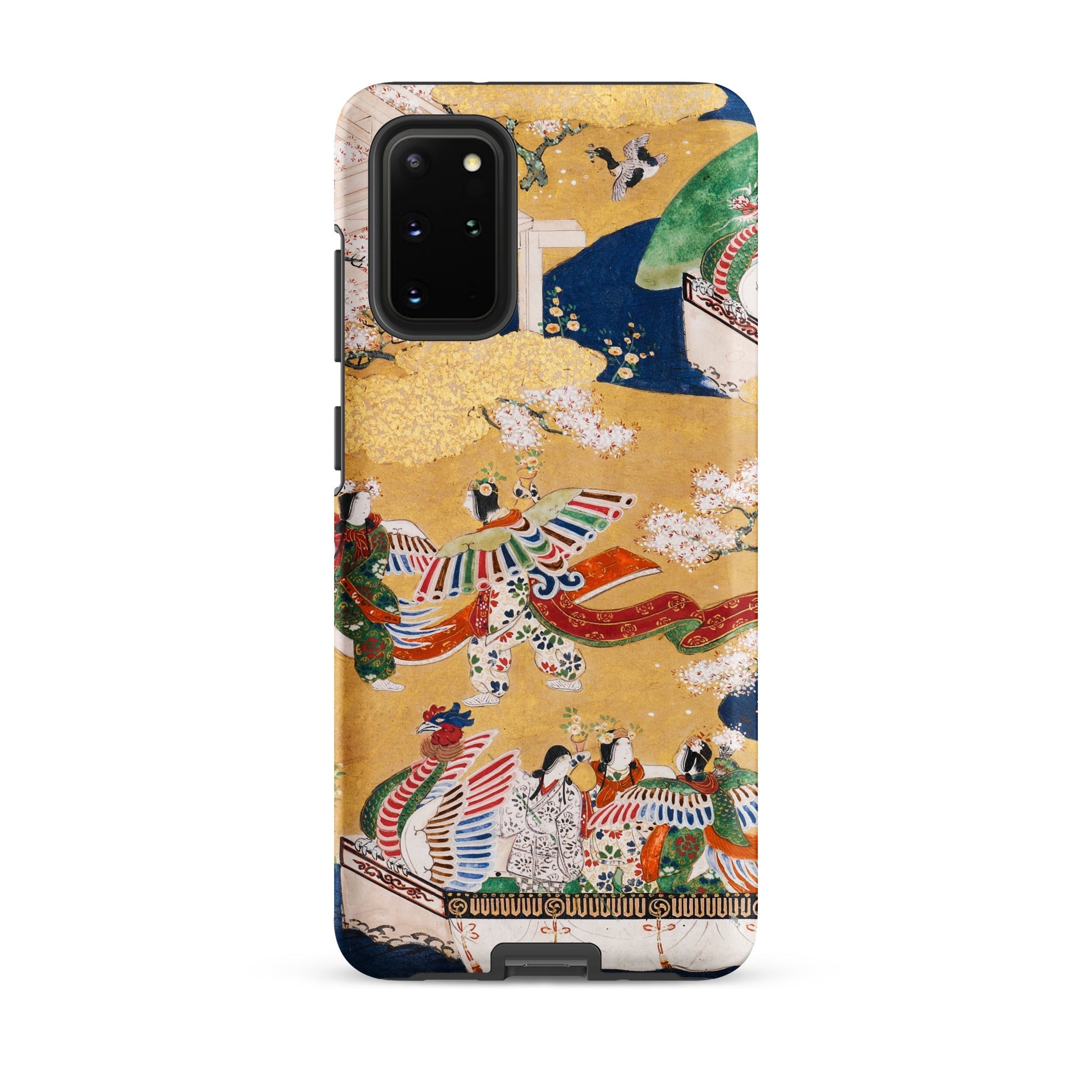 Kocho Chapter Tale of Genji Heian Period Samsung Case, Galaxy S20 Plus / Matte, Smartphone Case Vibrant Traditional Japanese Art Print Gold
