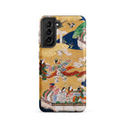 Kocho Chapter Tale of Genji Heian Period Samsung Case, Galaxy S21 / Matte, Phone Case Traditional Japanese Art Design Figures Birds