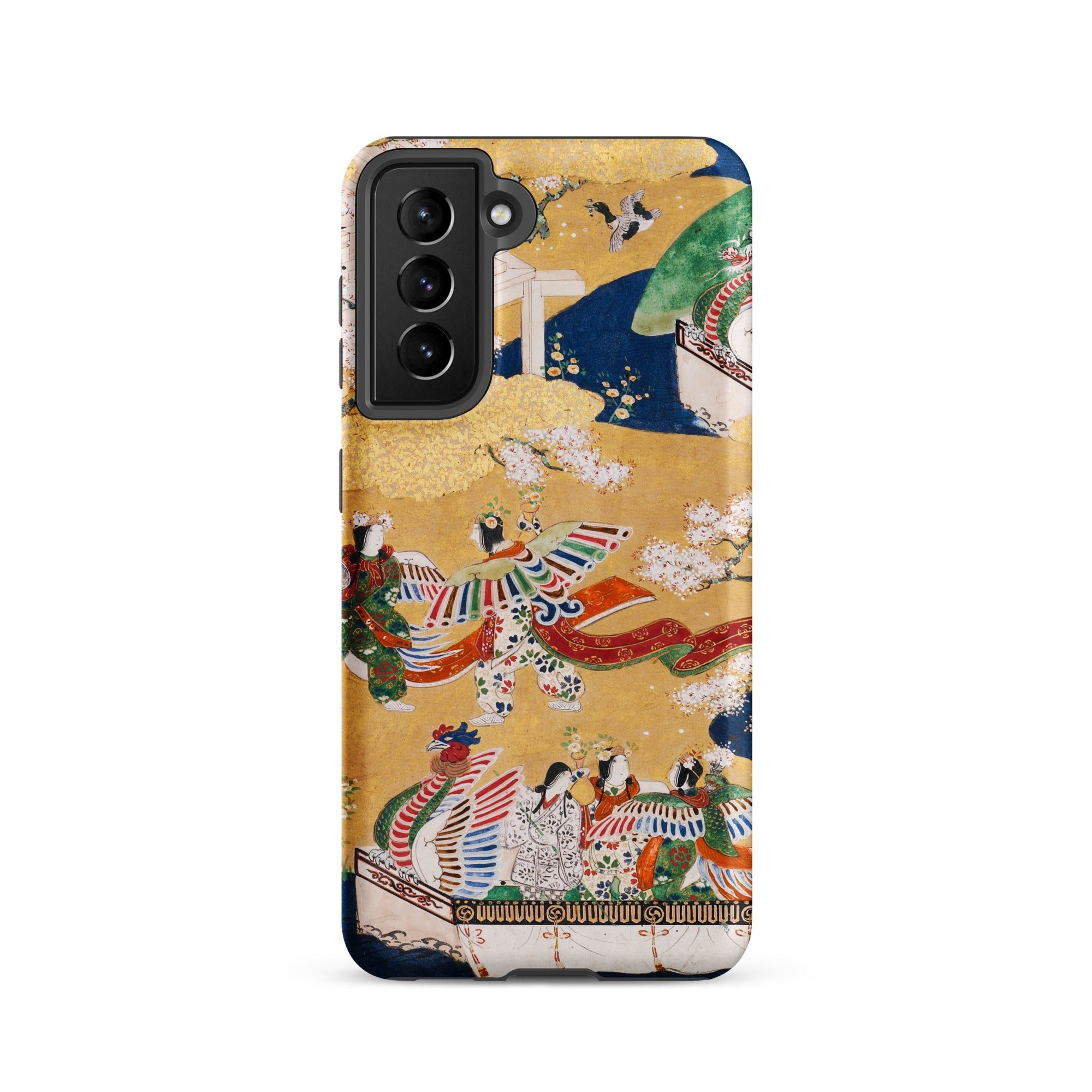 Kocho Chapter Tale of Genji Heian Period Samsung Case, Galaxy S21 / Matte, Phone Case Traditional Japanese Art Design Figures Birds