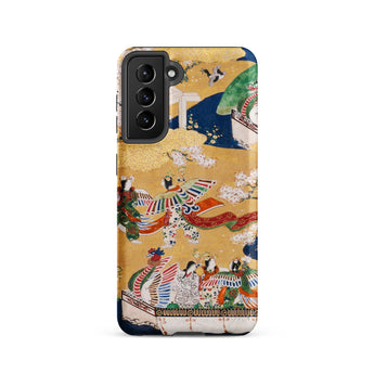 Kocho Chapter - Tale of Genji Heian Period Samsung Case, Galaxy S21 / Matte, Phone Case Traditional Japanese Art Design Figures Birds