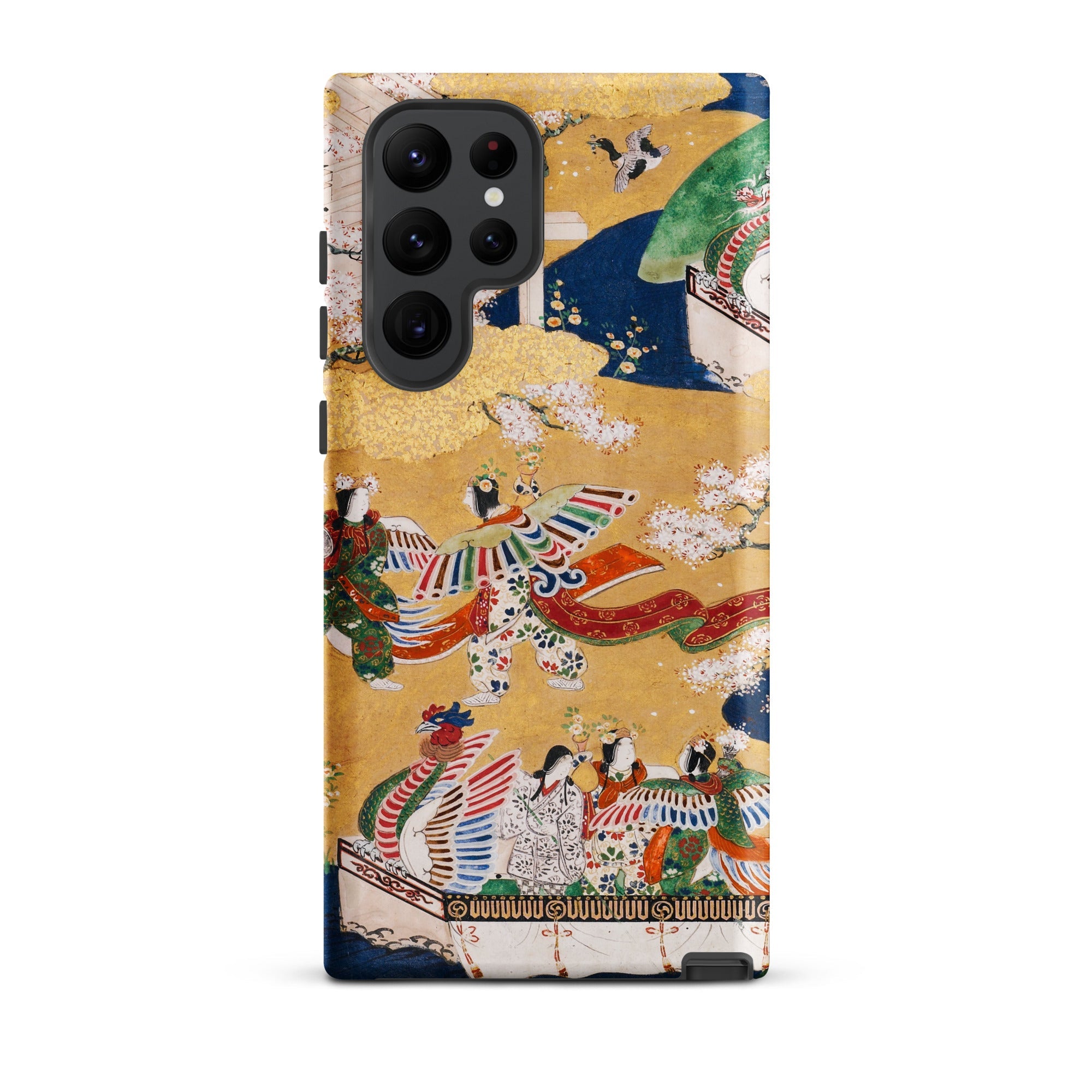 Kocho Chapter Tale of Genji Heian Period Samsung Case, Galaxy S22 Ultra / Matte, Smartphone Case Vibrant Traditional Japanese Art Print
