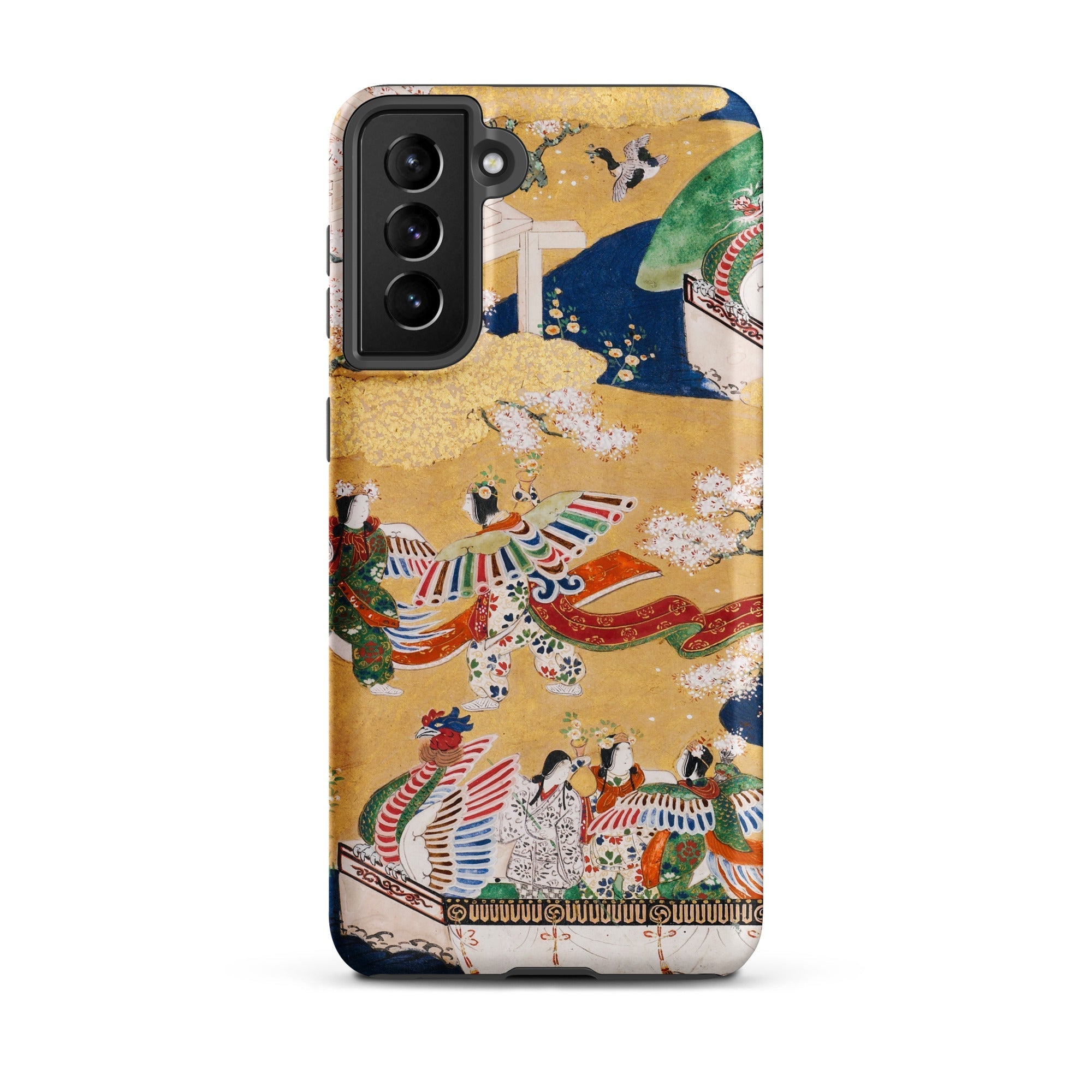 Kocho Chapter Tale of Genji Heian Period Samsung Case, Galaxy S23 / Matte, Smartphone Case Vibrant Intricate Japanese Art Design Figures