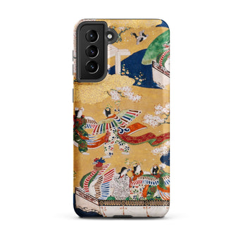 Kocho Chapter - Tale of Genji Heian Period Samsung Case, Galaxy S23 / Matte, Smartphone Case Vibrant Intricate Japanese Art Design Figures