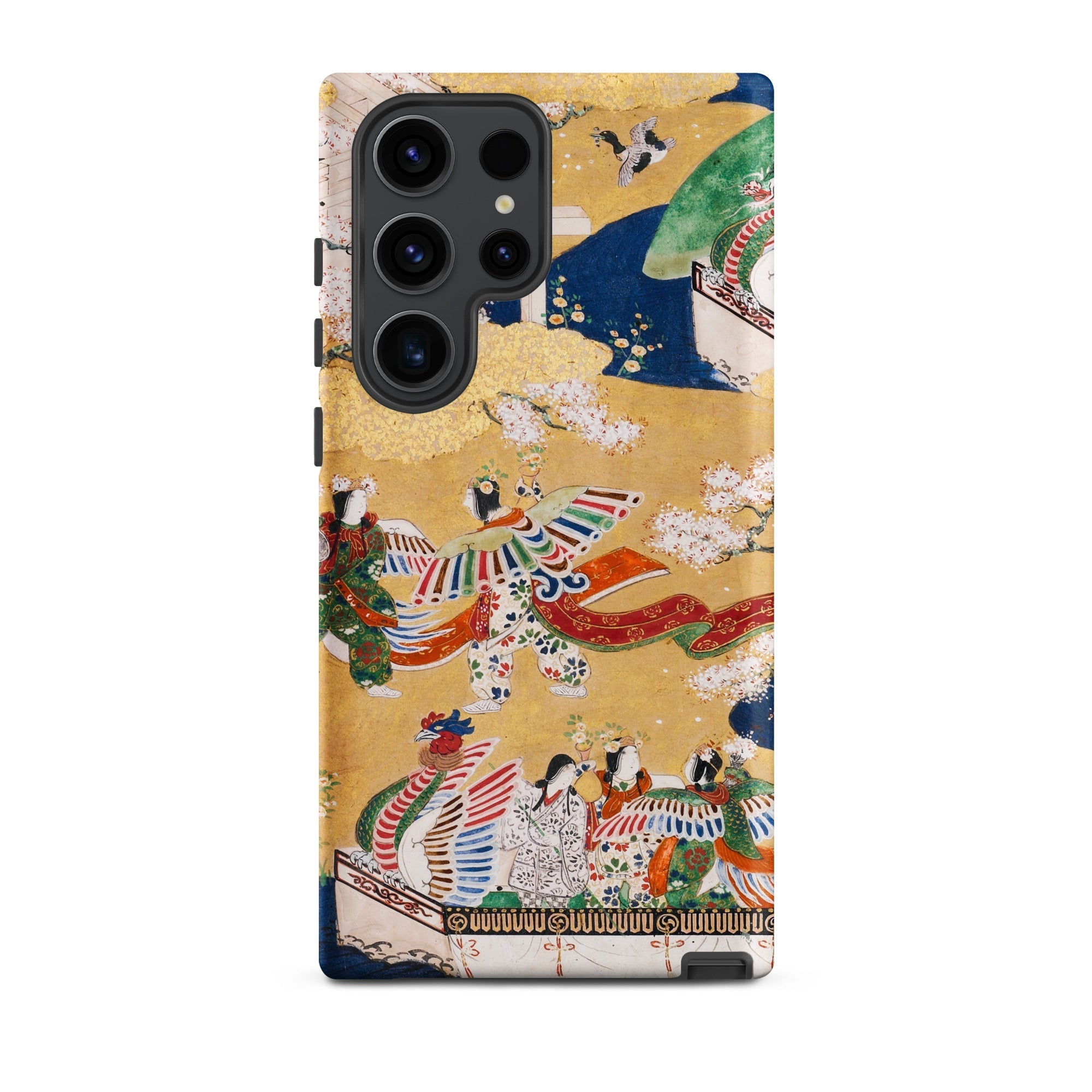 Kocho Chapter Tale of Genji Heian Period Samsung Case, Galaxy S23 Ultra / Matte, Smartphone Case Traditional Japanese Art Design Gold