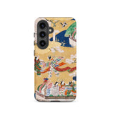 Kocho Chapter - Tale of Genji Heian Period Samsung Case, Galaxy S24 / Matte, Smartphone Case Colorful Intricate Japanese Art Design
