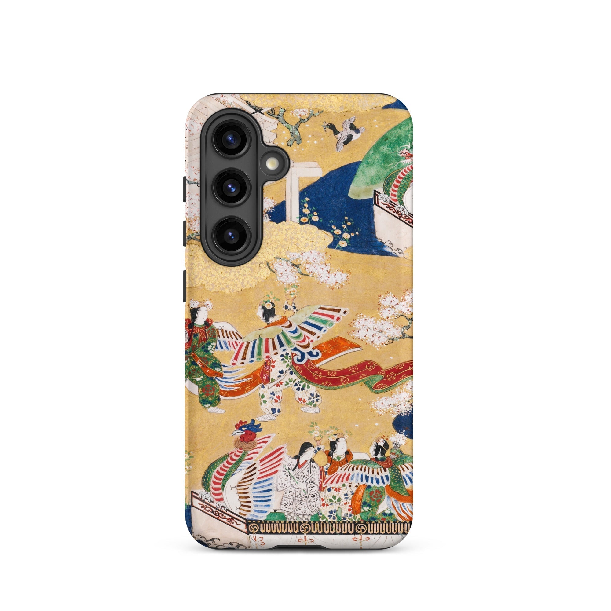 Kocho Chapter Tale of Genji Heian Period Samsung Case, Galaxy S24 / Matte, Smartphone Case Colorful Intricate Japanese Art Design
