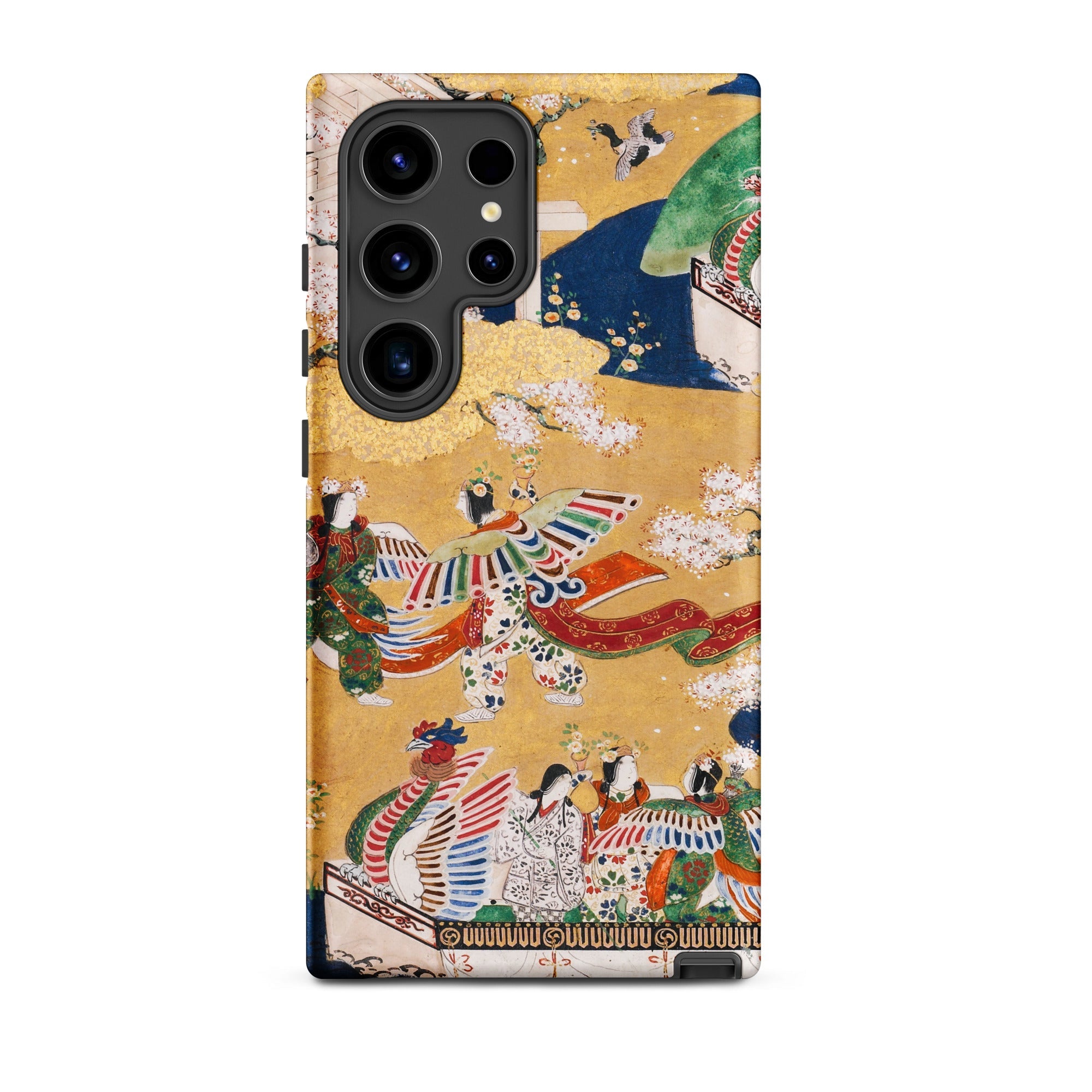 Kocho Chapter Tale of Genji Heian Period Samsung Case, Galaxy S24 Ultra / Matte, Smartphone Case Vibrant Traditional Japanese Style