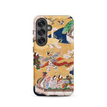 Kocho Chapter - Tale of Genji Heian Period Samsung Case, Galaxy S25 / Matte, Smartphone Case Japanese-style Painting Figures Cranes