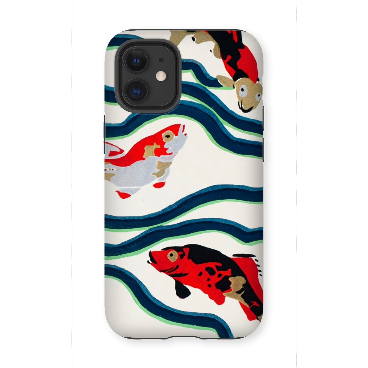 Koi Fish - E.a. Seguy Pochoir Sea Life Iphone Case, 12 Mini / Matte, Koi Fish Patterned Phone Case