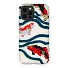 Koi Fish - E.a. Seguy Pochoir Sea Life Iphone Case, 13 Pro Max / Matte, Koi Fish Patterned Phone Case
