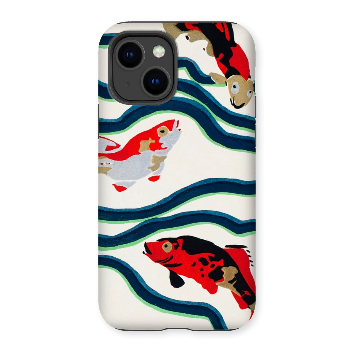 Koi Fish - E.a. Seguy Pochoir Sea Life Iphone Case, 14 / Matte, Koi Fish Patterned Phone Case