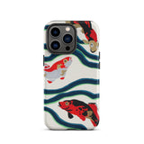 Koi Fish - E.a. Seguy Pochoir Sea Life Iphone Case, Koi Fish Patterned Phone Case