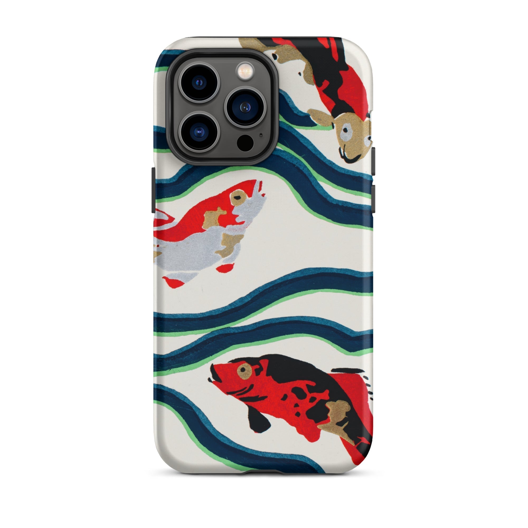 Koi Fish E.a. Seguy Pochoir Sea Life Iphone Case, Koi Fish Patterned Phone Case