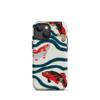 Koi Fish - E.a. Seguy Pochoir Sea Life Iphone Case, Koi Fish Patterned Phone Case