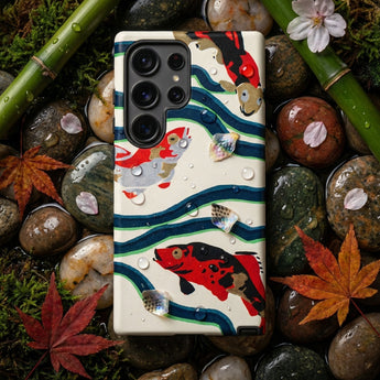 Koi Fish - E.a. Seguy Pochoir Sea Life Phone Case, Mobile Cases, Toby Leon
