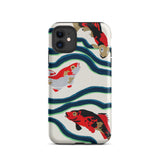 Koi Fish - E.a. Seguy Pochoir Sea Life Phone Case Iphone 11 / Matte Koi Fish Patterned Phone Case Seguy Pochoir Sea, Sea Life, Life Iphone