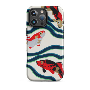 Koi Fish - E.a. Seguy Pochoir Sea Life Phone Case Iphone 16 Pro Max / Matte Koi Fish Patterned Phone Case Seguy Pochoir Sea, Sea Life, Life
