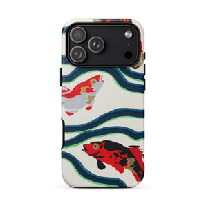 Koi Fish - E.a. Seguy Pochoir Sea Life Phone Case Iphone 17 Pro Max / Matte Iphone 12 Pro Max Case Koi Fish Design Seguy Pochoir Sea, Sea