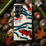 Koi Fish - E.a. Seguy Pochoir Sea Life Phone Case Vibrant Hand-painted Phone Case Colorful Koi Fish Stylized Seguy Pochoir Sea, Sea Life,