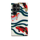 Koi Fish E.a. Seguy Pochoir Sea Life Samsung Case, Galaxy S24 Ultra / Matte, Phone Case Vibrant Koi Fish Wave Design