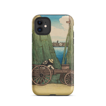Komagata Kashi - Hasui Kawase Iphone Case, 11 / Matte, Phone Case Artistic Depiction Person Cart Body Water