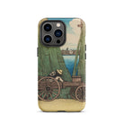 Komagata Kashi Hasui Kawase Iphone Case, 13 Pro / Matte, Iphone Case Illustration Person Cart Tall Green Reeds