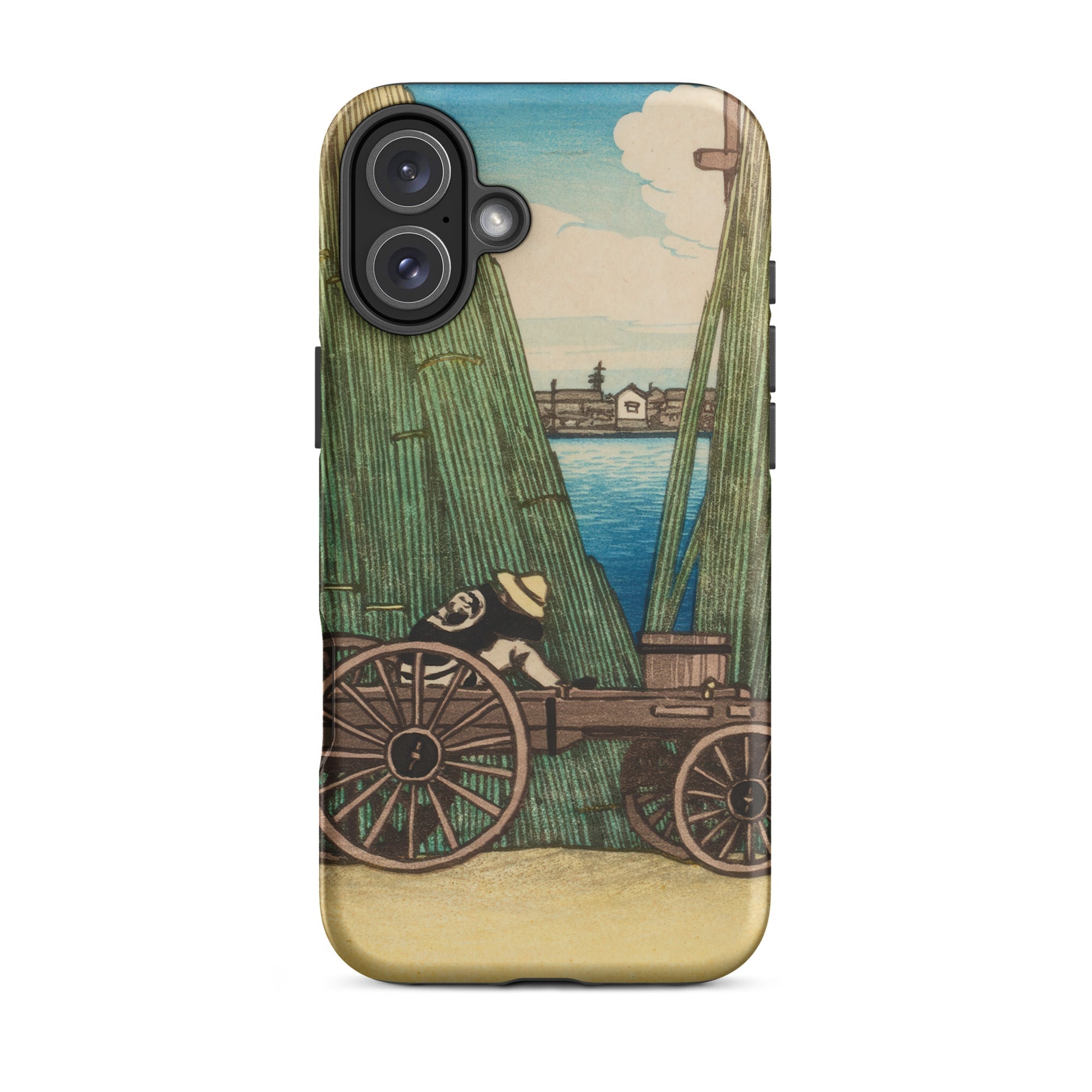 Komagata Kashi Hasui Kawase Iphone Case, 16 Plus / Matte, Smartphone Case Japanese Woodblock Print Design