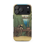 Komagata Kashi - Hasui Kawase Phone Case Iphone 17 Pro Max / Matte 12 Rustic Wooden Cart Captures, Ukiyo-e, Woodblock Pigment Binds Sky