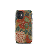 K’ossu Fragment - Qing Dynasty Floral Textile Iphone Case, 12 Mini / Matte, Floral Patterned Phone Case