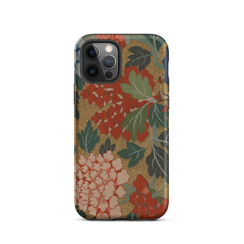 K’ossu Fragment - Qing Dynasty Floral Textile Iphone Case, 12 Pro / Matte, Floral Patterned Phone Case