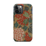 K’ossu Fragment - Qing Dynasty Floral Textile Iphone Case, 12 Pro Max / Matte, Floral Patterned Phone Case