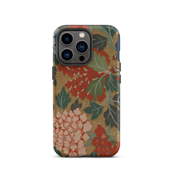 K’ossu Fragment - Qing Dynasty Floral Textile Iphone Case, 13 Pro / Matte, Floral Patterned Phone Case