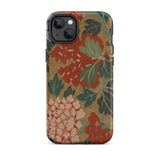 K’ossu Fragment - Qing Dynasty Floral Textile Iphone Case, 14 Plus / Matte, Floral-patterned Iphone Case