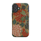 K’ossu Fragment Qing Dynasty Floral Textile Iphone Case, 16 Plus / Matte, Floral Patterned Phone Case