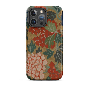 K’ossu Fragment - Qing Dynasty Floral Textile Iphone Case, 16 Pro Max / Matte, Floral Patterned Phone Case