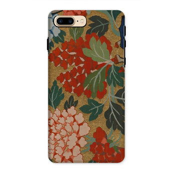 K’ossu Fragment - Qing Dynasty Floral Textile Iphone Case, 8 Plus / Matte, Floral Patterned Phone Case