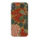 K’ossu Fragment - Qing Dynasty Floral Textile Iphone Case, x / Matte, Floral Patterned Phone Case