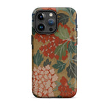 K’ossu Fragment - Qing Dynasty Floral Textile Phone Case Iphone 15 Pro Max / Matte Floral Patterned Phone Case Qing Dynasty