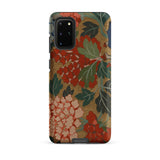 K’ossu Fragment - Qing Dynasty Floral Textile Samsung Case, Galaxy S20 Plus / Matte, Phone Case Floral Pattern Red Pink Flowers Green