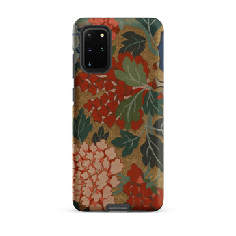 K’ossu Fragment - Qing Dynasty Floral Textile Samsung Case, Galaxy S20 Plus / Matte, Phone Case Floral Pattern Red Pink Flowers Green