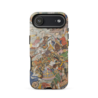 Krishna & Balarama Fighting the Enemy - Harivamsa Iphone Case 17 Air / Matte Google Pixel 7 Pro Phone Samurai Design, Mobile Cases