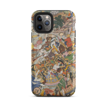 Krishna & Balarma Fighting the Enemy - Harivamsa Iphone Case, 11 Pro / Matte, Battle Scene Phone Case