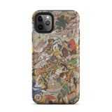 Krishna & Balarma Fighting the Enemy - Harivamsa Iphone Case, 11 Pro Max / Matte, Phone Case Battle Scene